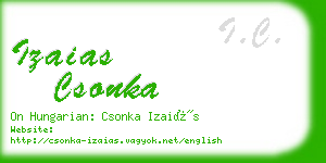 izaias csonka business card